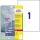 Zweckform L8011-10 Antimikrobielle Etiketten - 210 x 297 mm, permanent, transparent, 10 Stück
