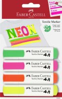 Faber Castell Textilmarker neon 4er