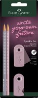 Faber Castell Bleistiftset Sparkle 2 Bleist B Rad+Sp shadows