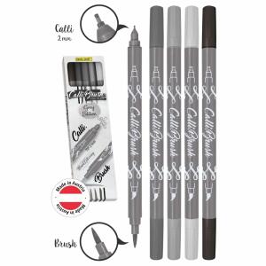 Faserschreiber 5ST Duo grey Edition ONLINE 19105 Calli.Brush