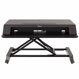 Fellowes Sitz-Steh Workstation Lotus™ LT - für 2 Monitore, höhenverstellbar, schwarz