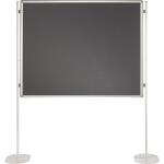 Stellwandtafel 120x150cm grau FRANKEN PTD831412 PRO