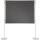 Stellwandtafel 120x150cm grau FRANKEN PTD831412 PRO