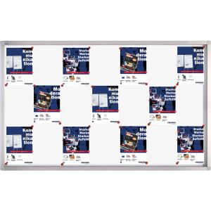 Schaukasten f. 27xA4 Schreibtafel weiß FRANKEN SK6127 PRO