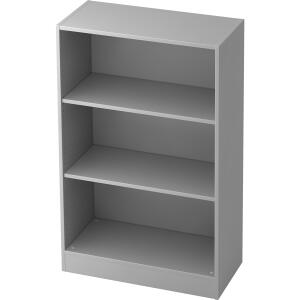 Hammerbacher Regal - 3OH, 40 cm tief, Sockelblende, Grau