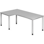 Hammerbacher Winkeltisch 4-Fuß-Gestell rund -200 x...
