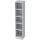 Hammerbacher Regal - schmal, 5OH, 40,6 cm breit, Sockelblende, Weiß
