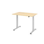 Hammerbacher Sitz-Steh-Schreibtisch mit T-Fuß - 120...