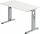 Wandschreibtisch 120x67,2cm Weiß/silber HAMMERBACHER VOS612/W/S O-Serie
