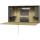 Hammerbacher Wandschreibtisch Mini Office graphit/Asteiche