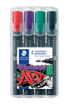 Staedtler Marker Lumocolor permanent 4St Box