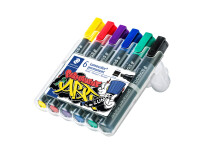 Staedtler Marker Lumocolor permanent 6St Box