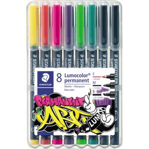 Staedtler Lumocolor perm. gem. Etui 8St