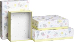 STEWO Geschenkbox 4teilig Mimmi+Millow weiss