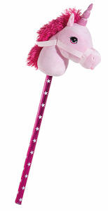 Heunec STECKENEINHORN pink Größe 74 cm