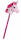 Heunec STECKENEINHORN pink Größe 74 cm