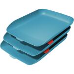 LEITZ ACCO Briefkorb A4 3er Set Cosy hellblau 3...