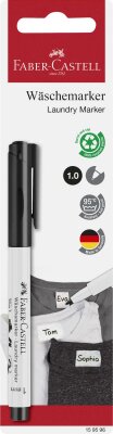 Faber Castell Wäschemarker Rundspitze scwarz Blister