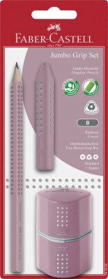 Faber Castell Bleistift Grip Jumbo B roseshadows Rad+Spitzer