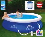Wehncke Quick Up Pool 360x76cm, stellt sich auto auf, mit...