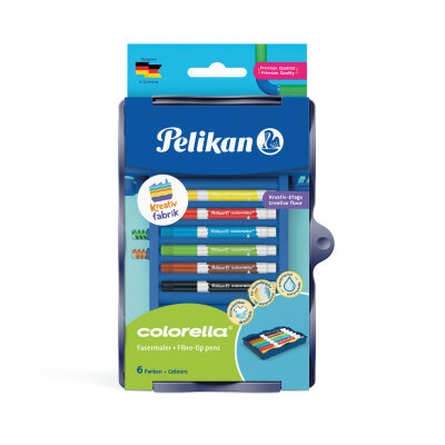 Pelikan Kreativfabrik Colorella FM wasserve 6 Stück in Universaletage