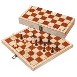 Schachkassette Holz 38x19x6cm, Figuren: Design Staunton,...