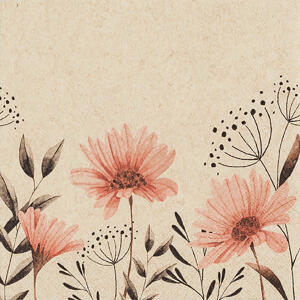 Motivserviette 33x33cm ECO HOME F. 242105 Blume