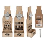 OOTB Metall-Flaschenöffner auf Holzbrett mit