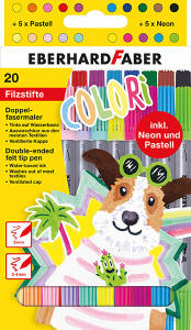 Faserschreiber 20ST Colori sortiert EBERHARD FABER 550020