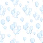 Serviette 24x24cm Petit Ballons bleu, 3-lagig, 20...