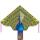 Ecoline Kinderdrachen Simple Flyer Peacock 120 cm