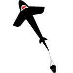 Ecoline Kinderdrachen Shark Kite 5