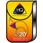 HQ Drachenschwanz Tube Tail Black & White Gradient 6 m