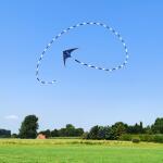 HQ Drachenschwanz Tube Tail Black & White Gradient 24 m
