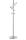 Alco Standgarderobe Edelstahl, gebürstet 182cm Ø 41 silber
