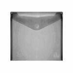 FSY Sichttasche 33x33cm, spitze Klappe, Klettverschluss,...