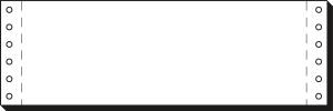 SIGEL 03241 DIN-Computerpapier - blanko - 3 " x 240 mm  - 70 g/m² - 1x 4000 Blatt