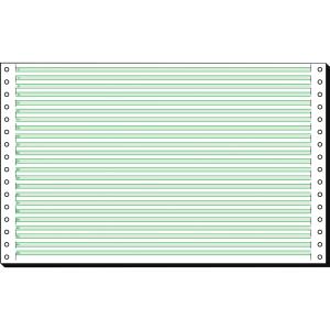 SIGEL 08336 DIN-Computerpapier - grüne Lesestreifen 1/6" - 8 " x 330 mm (A4 quer) - 60 g/m² - 1x 2000 Blatt