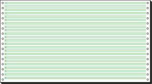 SIGEL 08371 DIN-Computerpapier - grüne Lesestreifen 1/6" - 8 " x 375 mm  - 60 g/m² - 1x 2000 Blatt