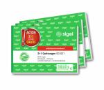 SIGEL T1178 Quittung - A6 quer - 2x 40 Blatt - selbstdurchschreibend - 3 Stück