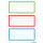 Herma Schuletiketten 76 x 35 mm Tricolor 6 Bl 18 Etik.
