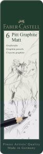 Faber Castell Bleistift Pitt Graphite Matt 6er