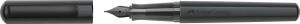 Faber Castell Füller Hexo schwarz matt Feder EF