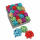 Fertigschleife sortiert  80mm Poly Glitter, 5 farbig sortiert, mit Haftetikett, Pattberg