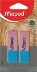 Radierer Duo-Gom Medium  rot/blau, 2er, 18x9x55 mm