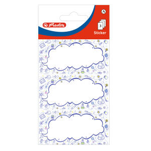 Herlitz Buchetiketten Motiv 2 3 Bogen à 3 Stück selbstklebend FSC
