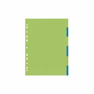 Herlitz Register GREENline 6-teilig A4 Kart 2-farb.aus farbintensivem Manilakar