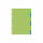 Herlitz Register GREENline 6-teilig A4 Kart 2-farb.aus farbintensivem Manilakar