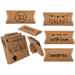 OOTB Kraftpapier-Kissenschachteln For you Congrats
