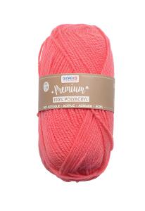 Premium Strickgarn 50g lachs, Wolle aus 100% Acryl, ca. 140m,